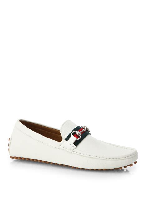 white gucci drivers|gucci drivers shoes.